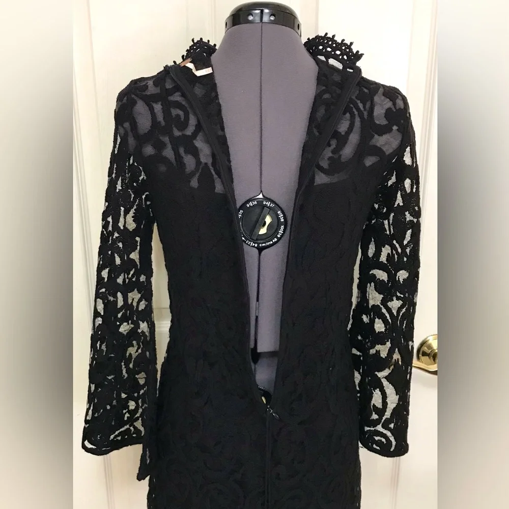 Free People North Star Lace Dress Black